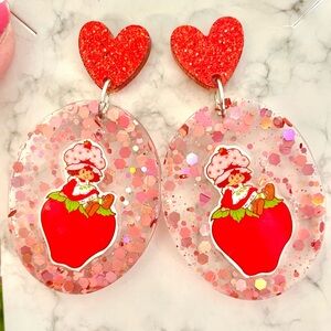 Strawberry Shortcake Acrylic Earrings